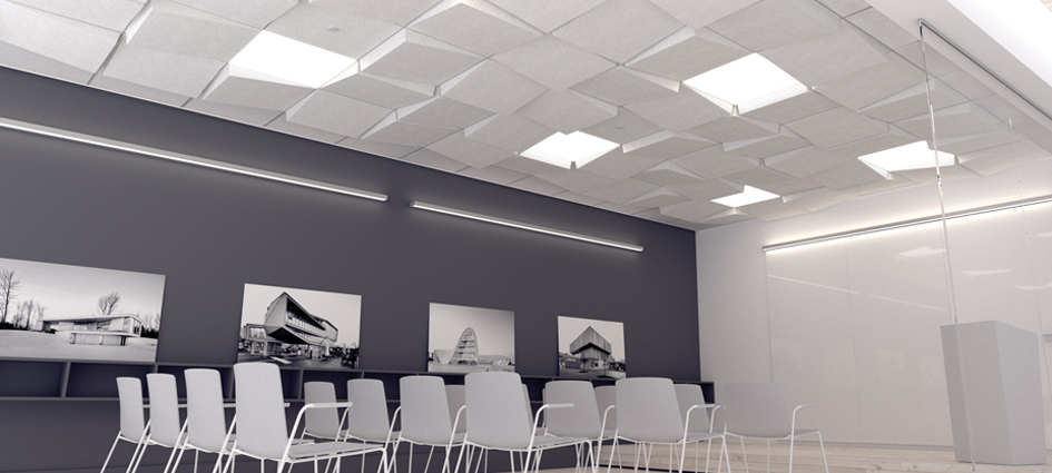 Conference room with Tetria tiles